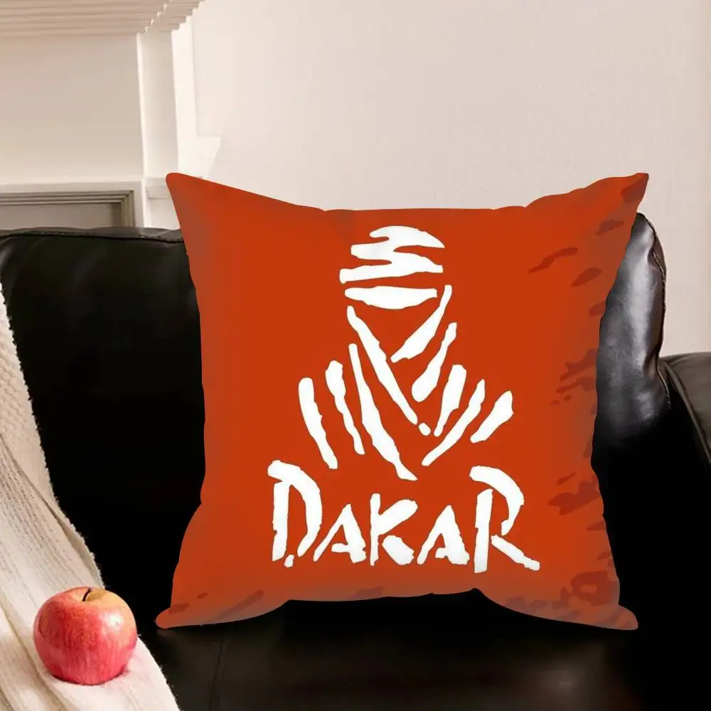 R-Rally-Y D-Dakar Logo  Various Sizes Square Pillowcase For Car Home Bedchamber Decor