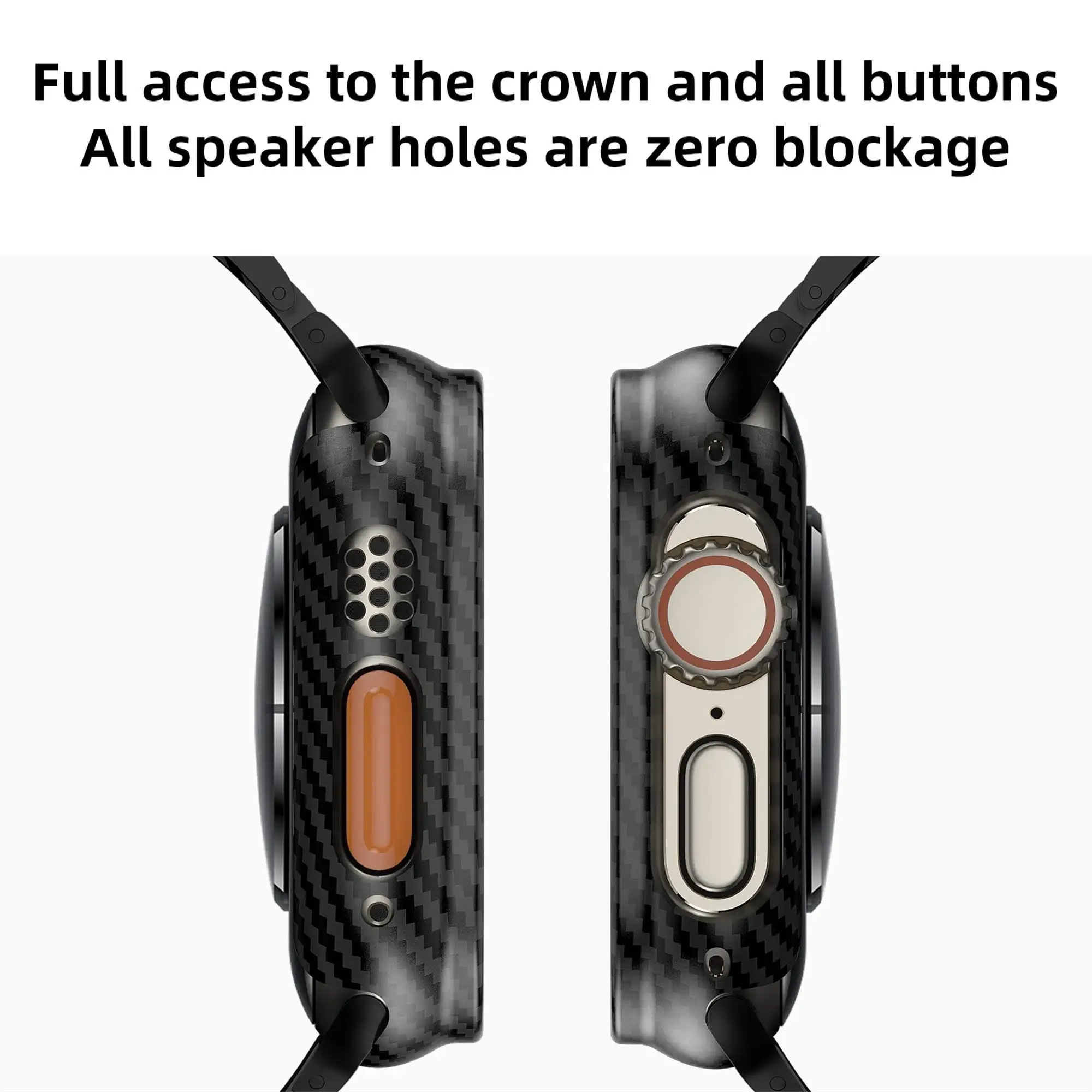 Funda para Apple Watch Ultra 2, accesorios de correa, carcasa dura de PC, Protector de pantalla, serie iwatch ultra, correa de 49mm