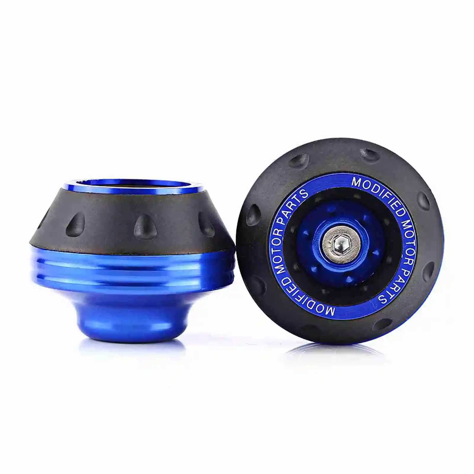 

Алюминиевые ползунки для передней вилки с ЧПУ, защита от падения мотоцикла, скутер, мопед, синий