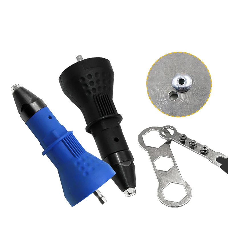 Electric Pull Rivet Conversion Adapter Electric Rivet Nut Guns Riveting Drill Adaptor Nut Tool Multifunction Rivets Nail Gun