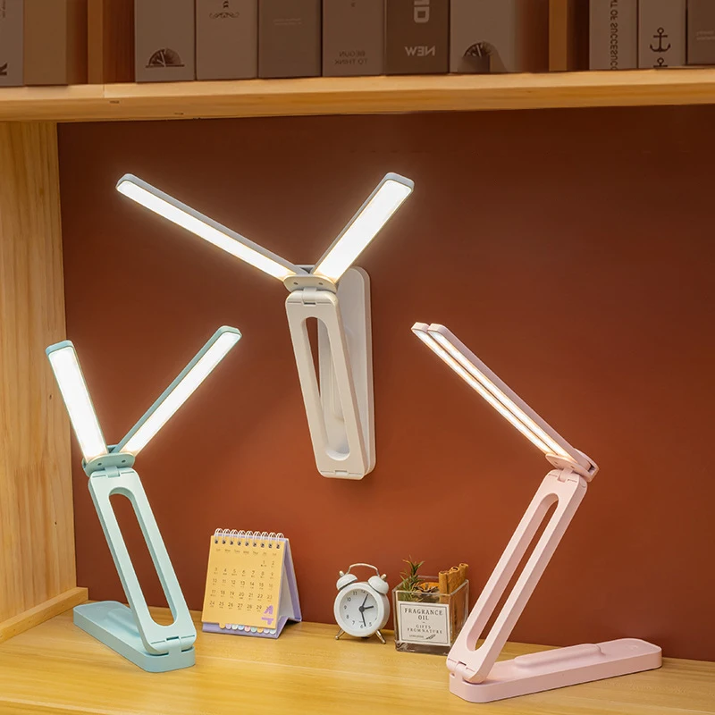 Imagem -04 - Multifuncional Folding Reading Desk Lamp Escurecimento Infinito Proteção para os Olhos Quarto Sala de Estar Estudo Led Desk Light