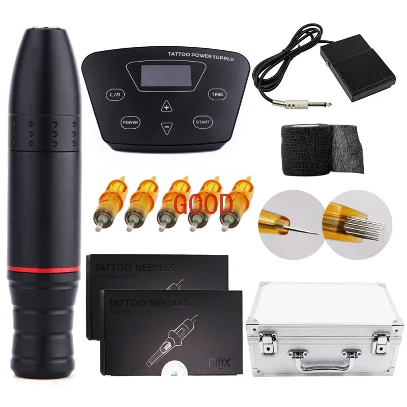 Complete Tattoo Kit Tattoo  with Power Supply All Accessories for Beginner Scalp Micropigmentation