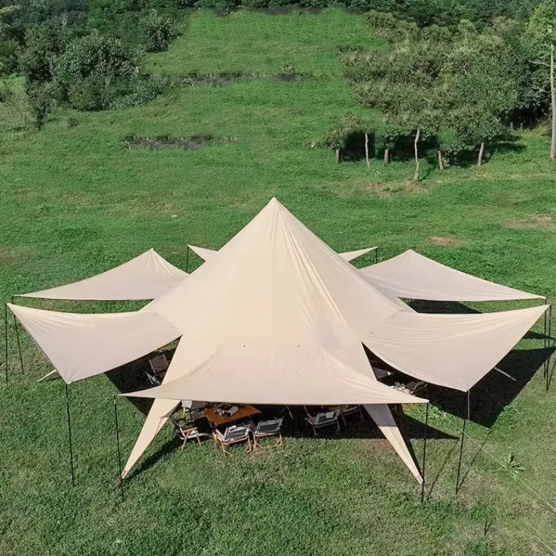 2026   Camping Tarp Waterproof Garden Outdoor Lightweight Tent Tarp Rain Fly Sun Shelter Canopy