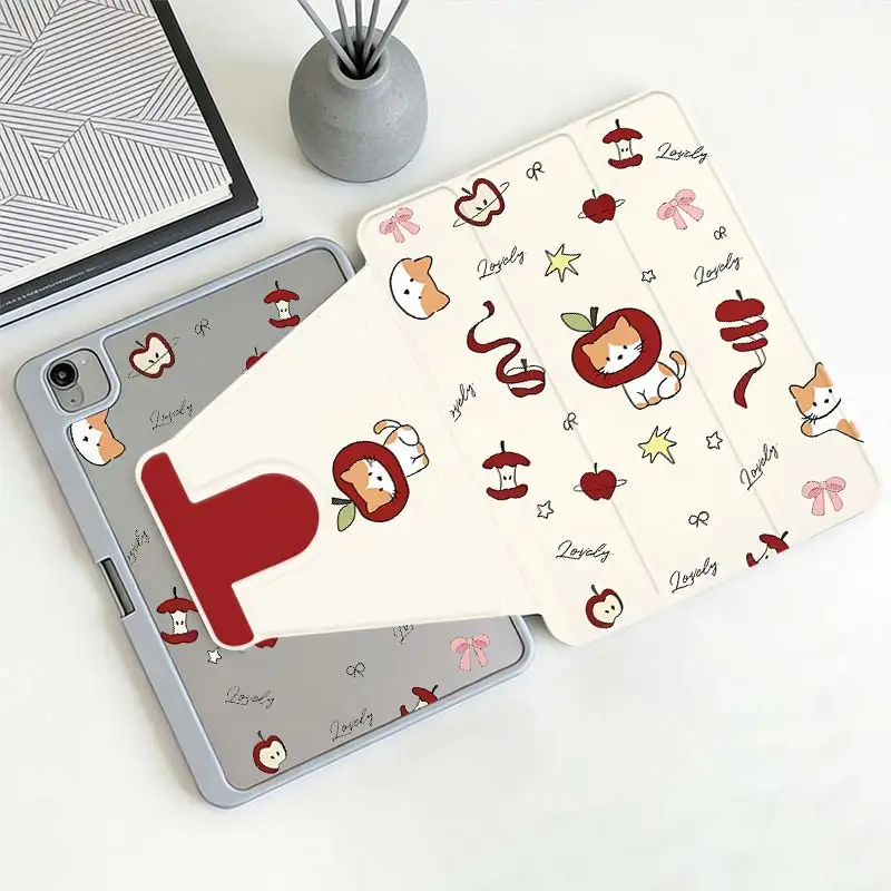 Multi-Angle 360° Rotate Acrylic Cover For iPad A16 2025 11 Air11/13 IPad Mini6 8.3 Pro 10.5 Pro11 iPad 10.2 7/8/9 4/5 10.9 10th