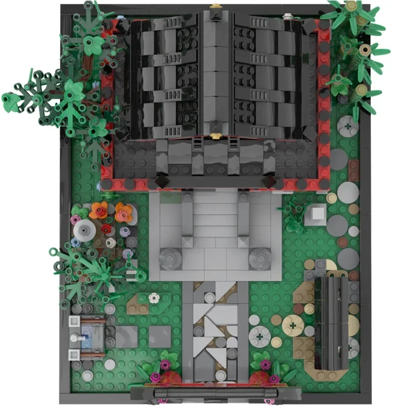 Stadt Street View Modell Moc Gebäude Ziegel Kleine Shinto Schrein Technologie Modulare Blöcke Geschenke Weihnachten Spielzeug DIY Sets Montage