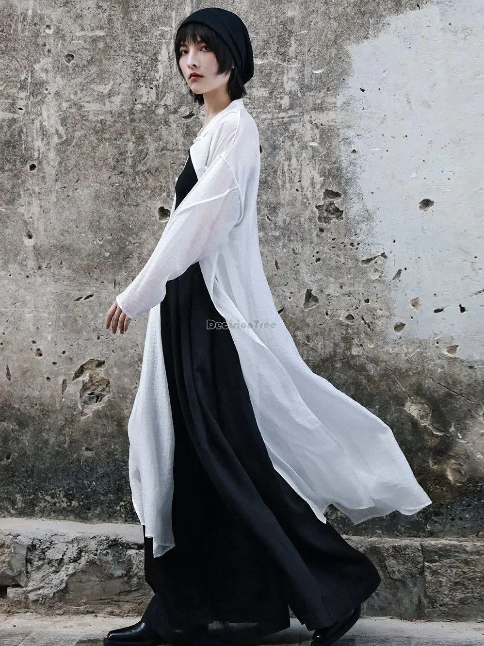 Blusa Hanfu de Chifón Tradicional China 2026 con Cierre, Estilo Tang, Ropa Vintage, Top Holgado para Mujer, Moda Oriental Diaria