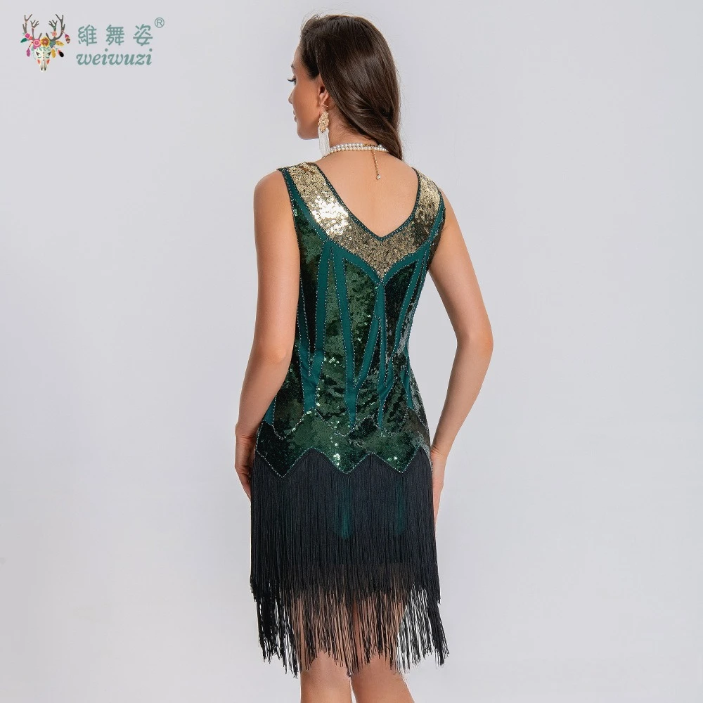 Summer for Women Clothing Fashion V-Neck  Vestidos Beaded Dress Sequin Fringe Cocktail Prom Party Luxury Bling evening dresses