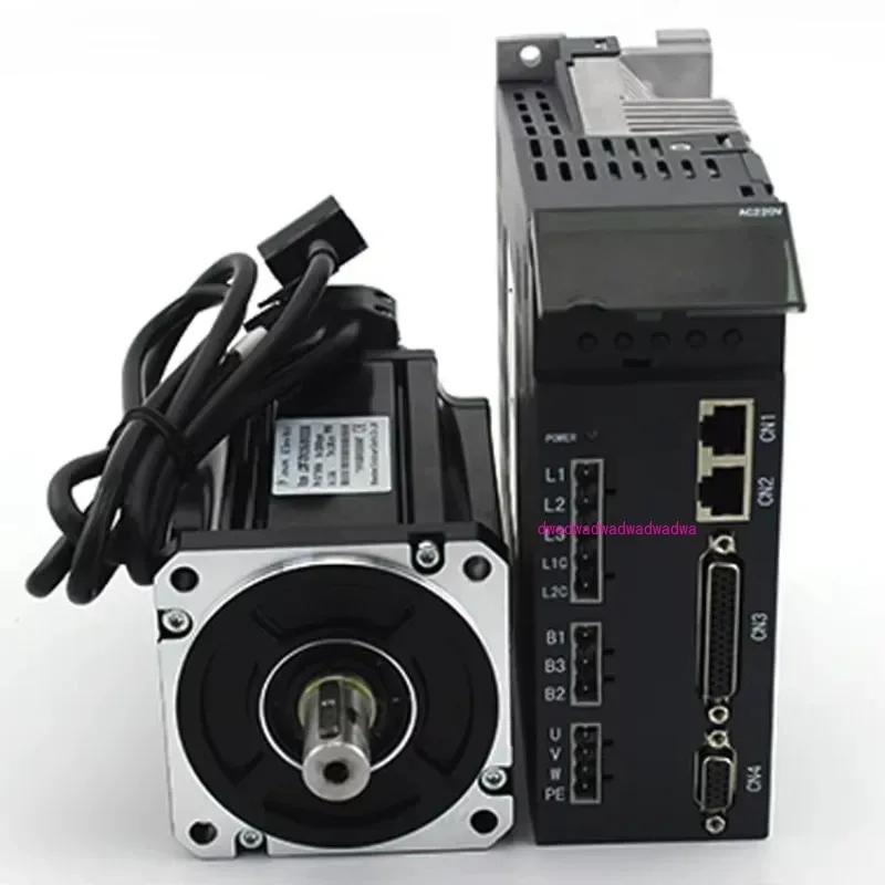 

servo motor 1kw Nema 34 80ST-04025+A4 4N.M with Brake ac servo engine motor cnc servos driver with encoder cable kit