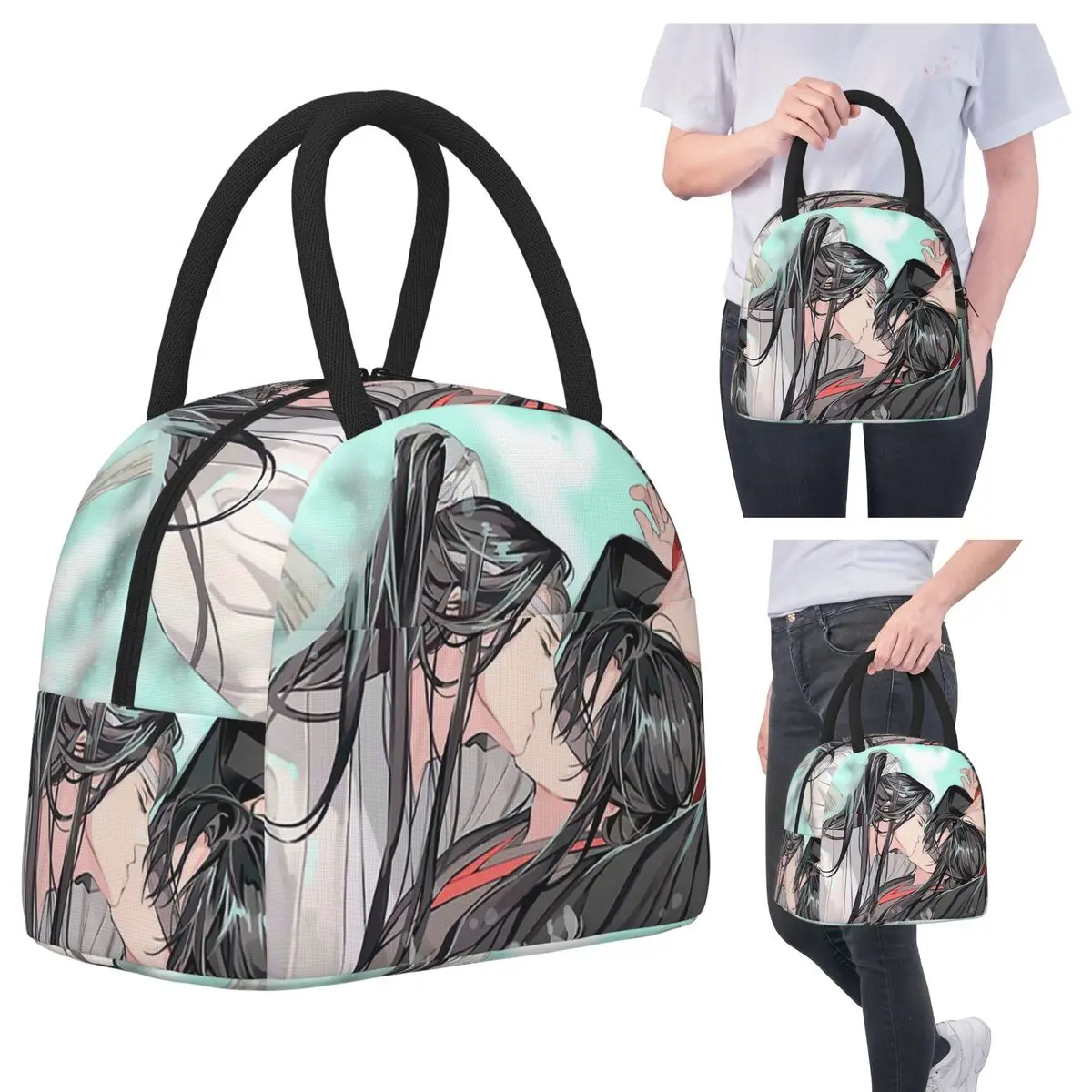 مو داو زو شي غراندماستر من زراعة الشيطاني معزول حقيبة الغداء للنساء صناديق الطعام المحمولة صندوق غداء حراري حمل #6