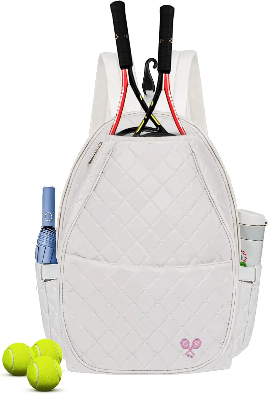 Tennis Backpack for Women, Pickleball Racket Bag, Water-Resistant Sling Tote, Gym Travel Duffle, Cute Gift