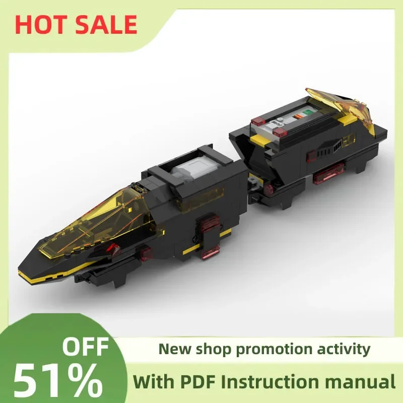 

Новинка, 317 шт., популярная серия космических технологий Moc Blacktron Monorail, модель строительных блоков, креативные идеи «сделай сам», детские игрушки, подарок на день рождения