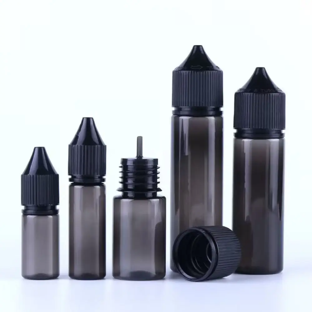 Practical 10/30/50/100ml Oil Filling Bottle Plastic PET Pointed Squeezable Container Dropper Bottles