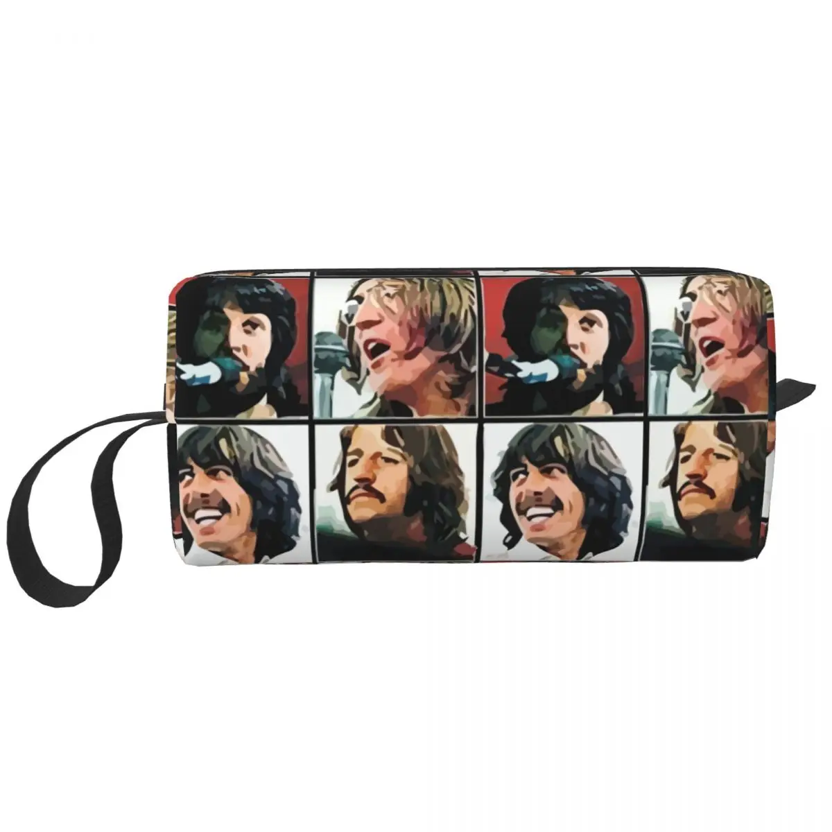 The Beatle Memebers Art Makeup Bags Women Cosmetic Bag Stylish Outdoor Pouch for Purse Storage