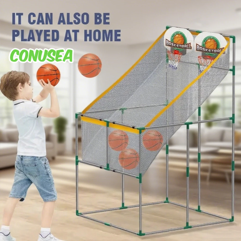Basketball Shooting Toy Dual Hoop Basket Shootout Indoor Outdoor Games Children Child Sports Toy Training for Kids Boys Girls