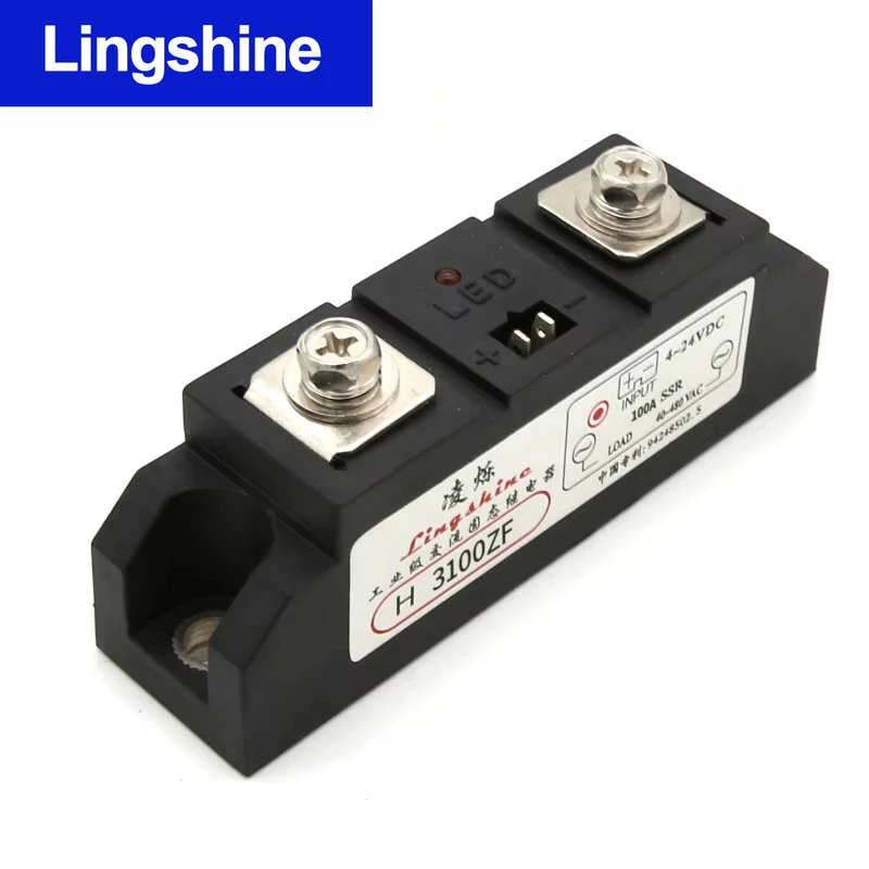 Industrial SSR DC to AC 60A 80A 100A 120A High Power SSR Heavy duty Solid State Relay 4-24VDC 40-480VAC