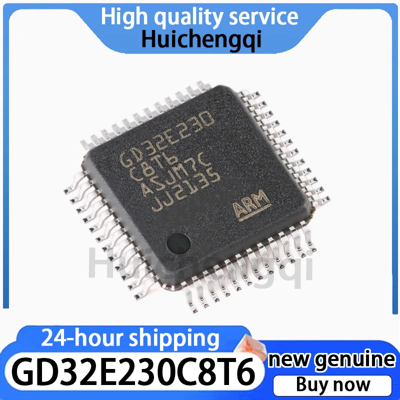 10PCS Original GD32E230C8T6 LQFP-48 ARM Cortex-M23 32-bit Microcontroller MCU Chip