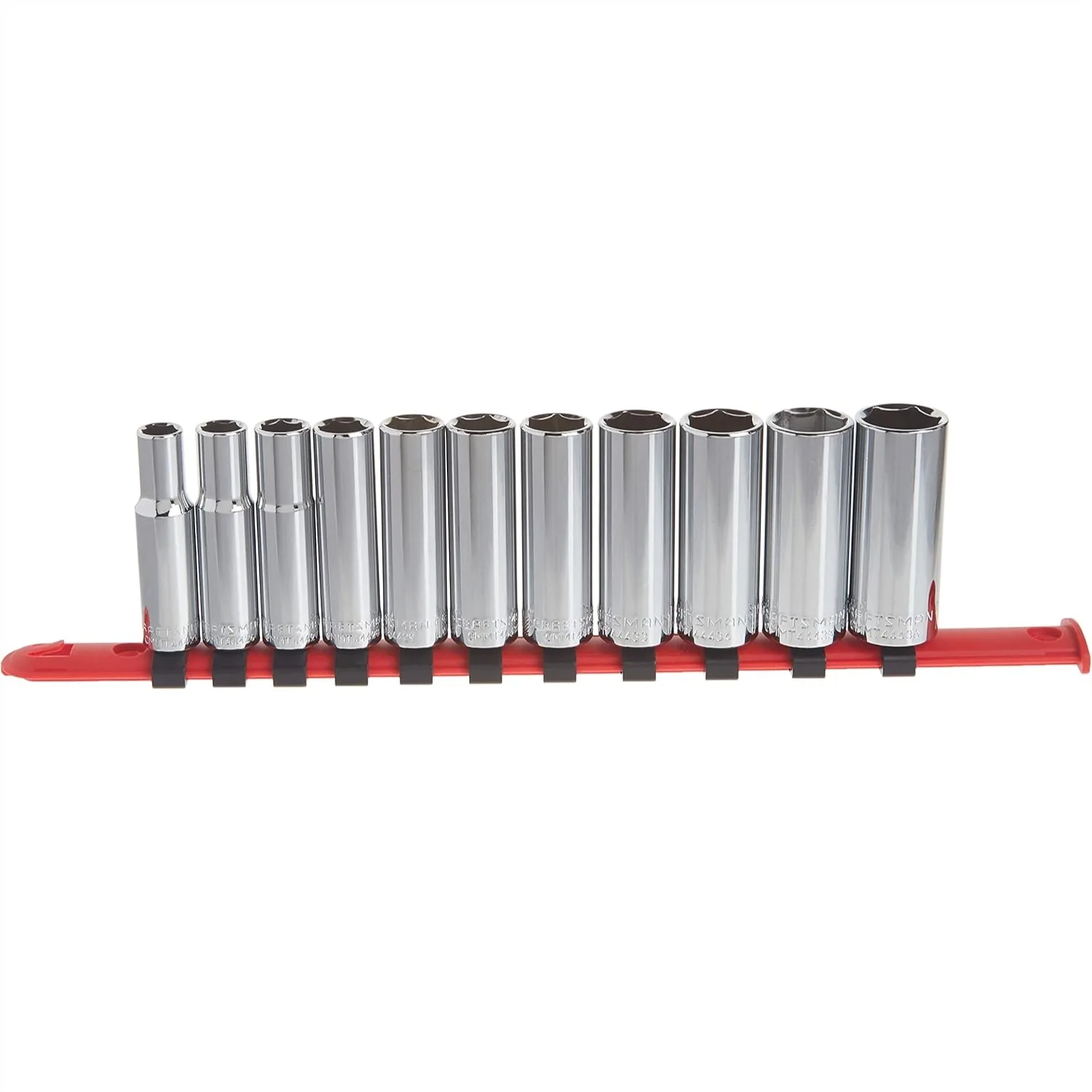 

CRAFTSMAN 11-Piece 3/8" Drive Metric Socket Set, 6-Point Deep Sockets with Chrome Finish for Easy Access