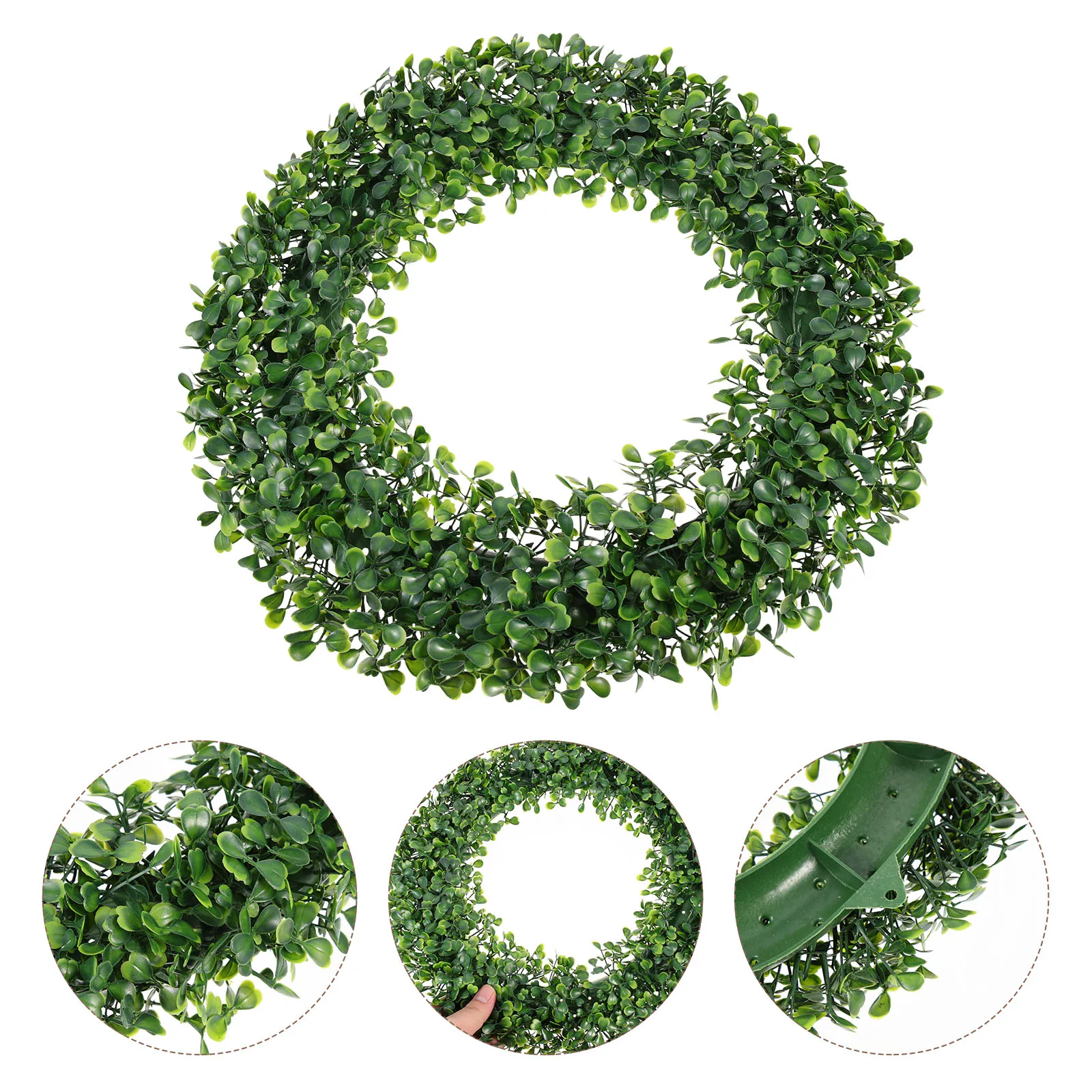 

Simulated Wreath Door Welcome Decoration for Front Christmas Wreaths Plant Artificial Green Leaves Plastic Bride