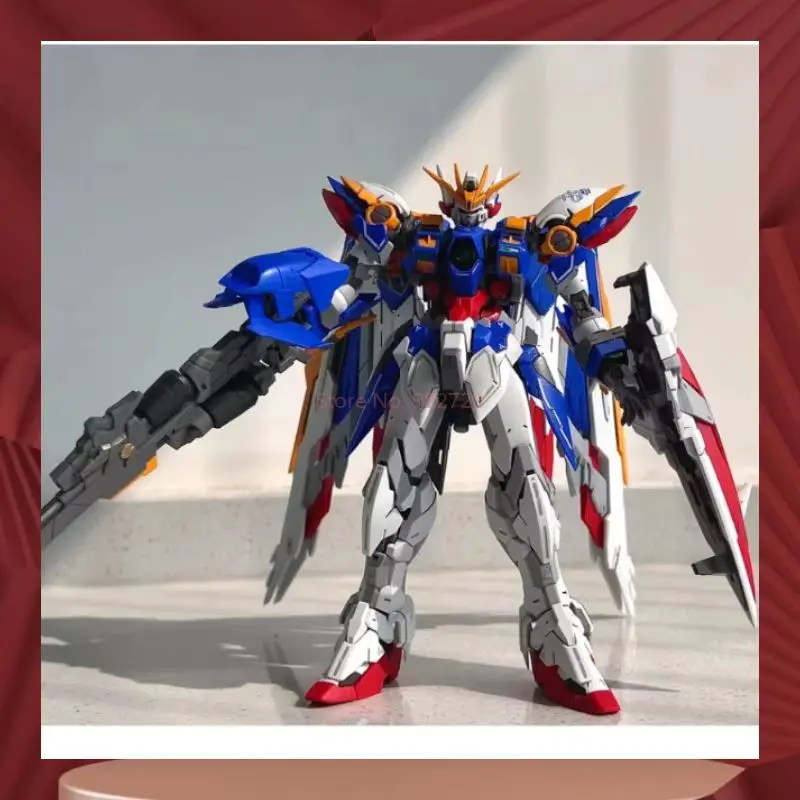 

In Stock 8825 1/100 Hirm Mg Wing Ew Hirm No Fur Plastic Assembly Model Kit With Water Decal And Display Stand Toy For Collectors