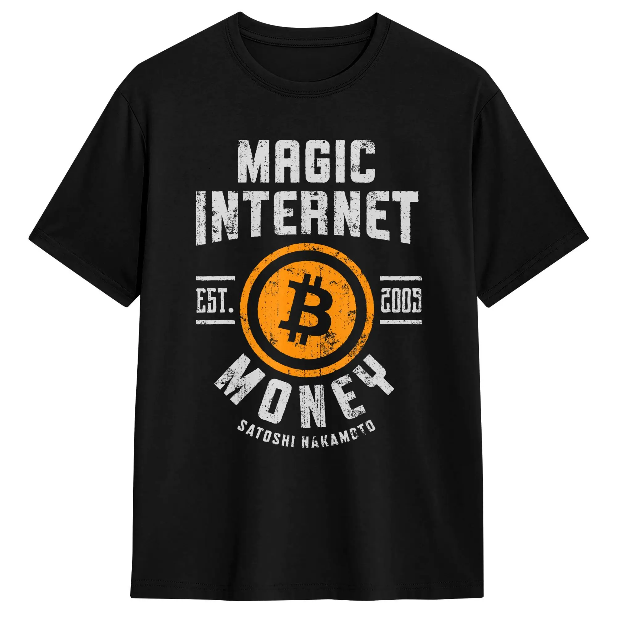 Bitcoin Magic Internet Money BTC T-Shirt Summer  Cotton T-Shirts For Men Loose Tee Shirt Short Sleeve Streetwear Tees