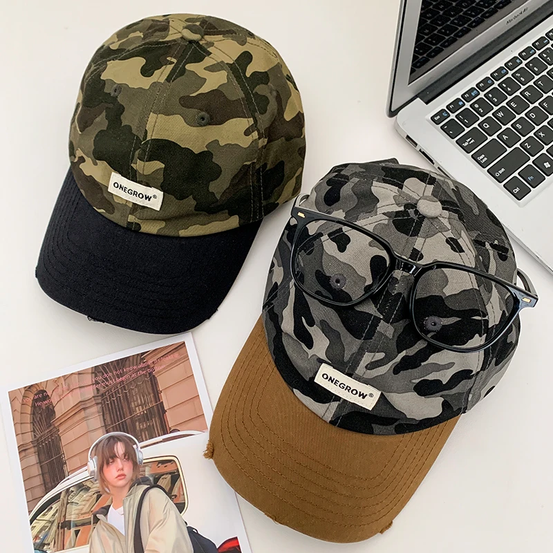 New Fashion Camouflage Adjustable Baseball Cap Classic Men Women Outdoor Casual Sport Trucker Hat Dad Hats Sunscreen Sun Hats