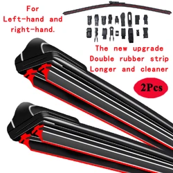 For Mitsubishi Pajero SUV V60 V80 NM NP NS NT NW NX 2002 2006 2008 2011 2014 2016 2019 2022 Double Rubber Car Red Wiper Blades