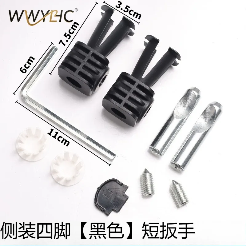 Suitable for Toilet Fixing Screw Suspension Installation, Nylon Lock Back Connector Side Top Installation, Universal Accessories