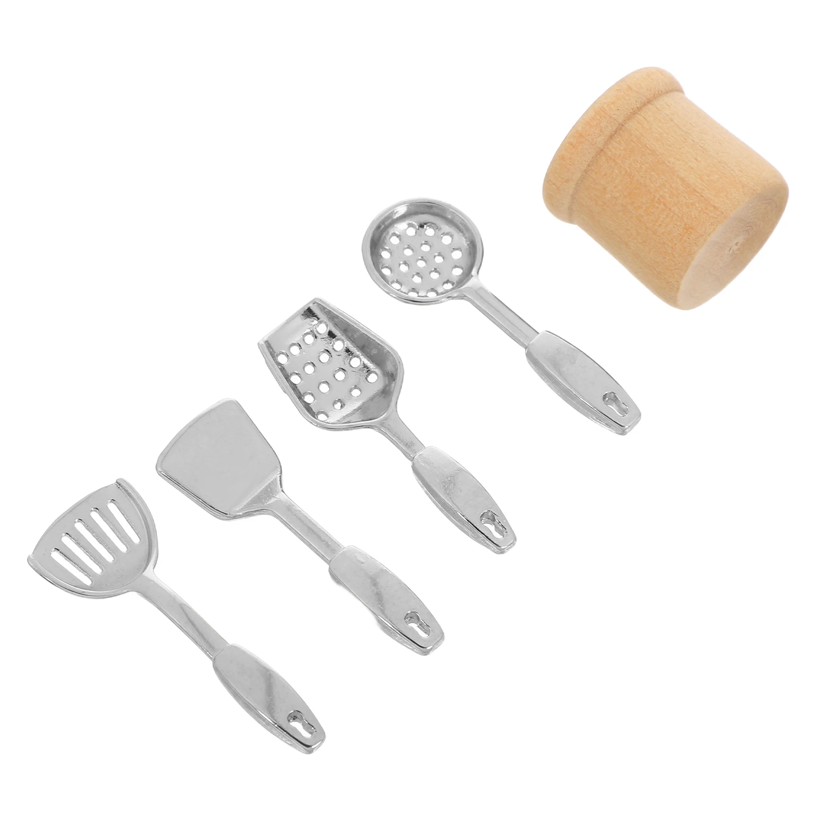 5 pezzi mini mobili da cucina strumenti casa delle bambole utensili da cucina accessori bambini finta gioca modello giocattolo micro scena