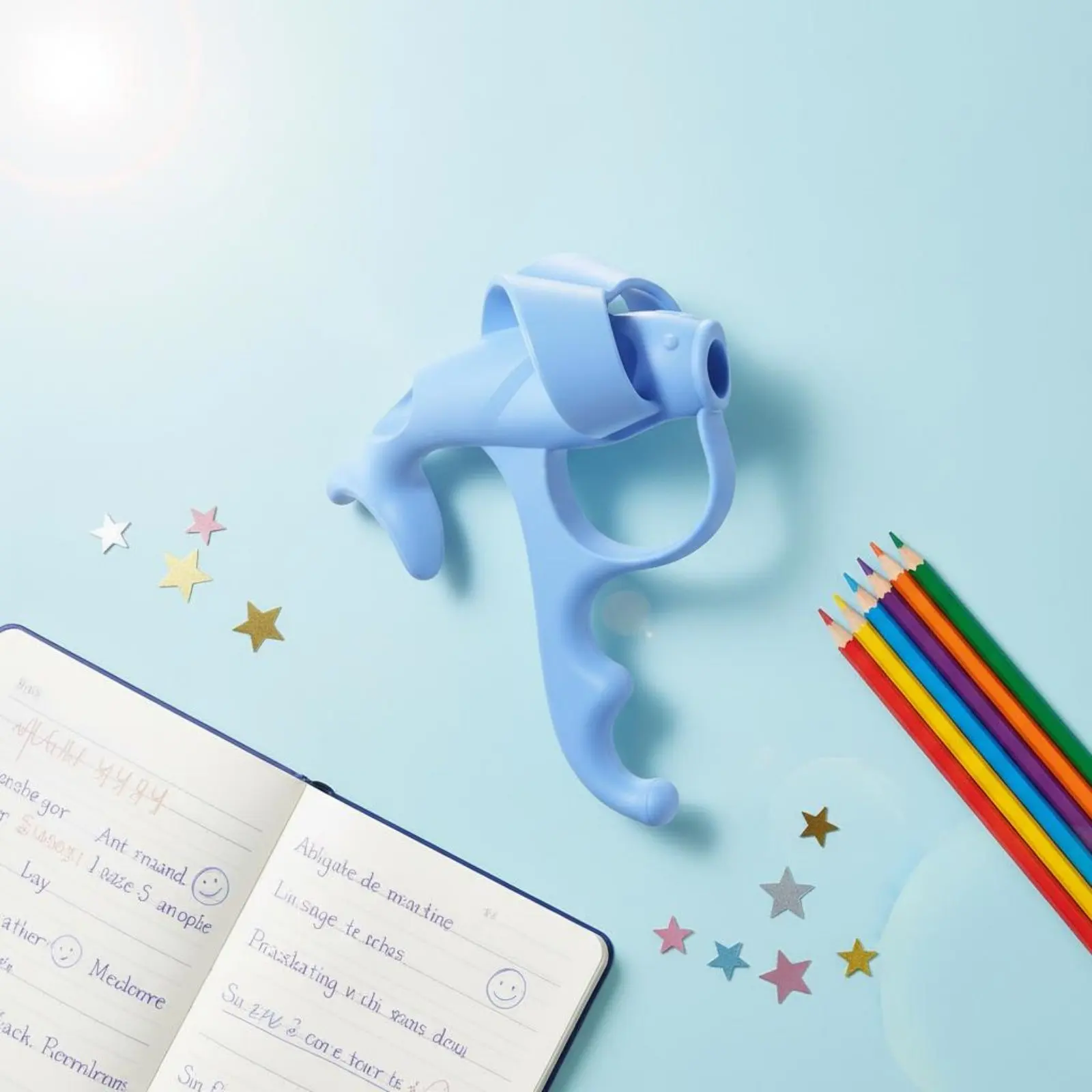Kids Writing Implement Grip Positioning Design Writing Posture Corrector Finger Grip Guide Easy to Use Handwriting Aid