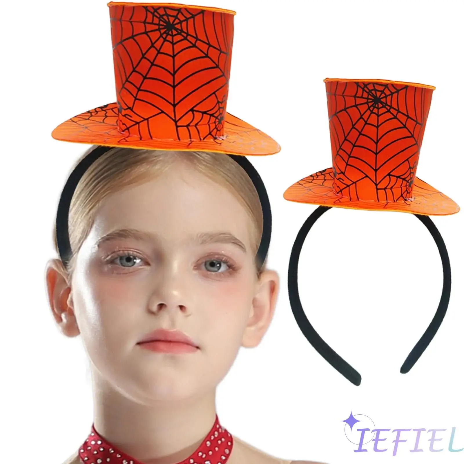 

Unisex Mini Top Hat Headband Light Up Headpiece for Kids Party Events Halloween Christmas Hat Accessories Props