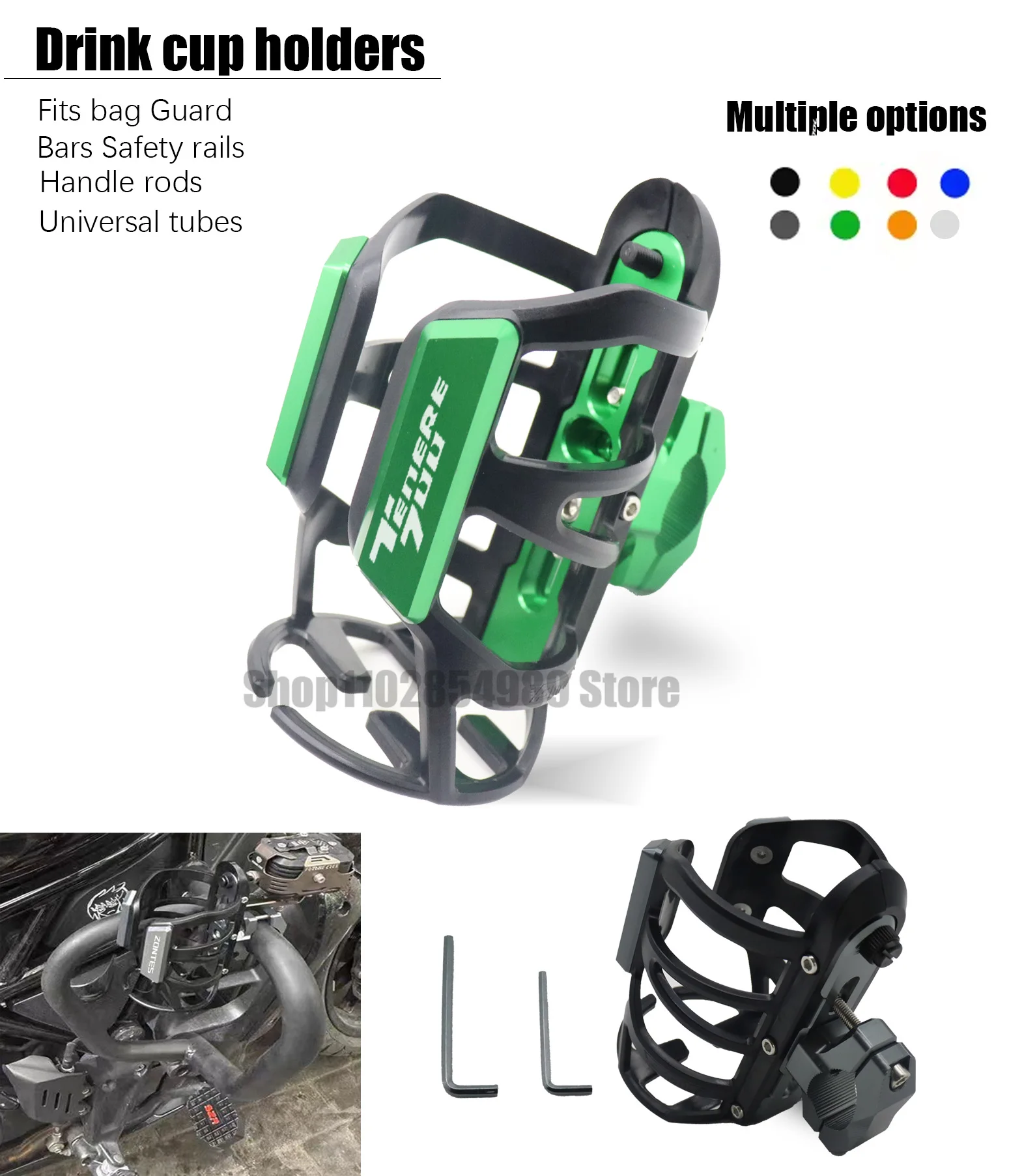 

For YAMAHA Tenere700 Tenere 700 Motorcycle Drink Holder Bicycle Bottle Cage Conversion Accessories
