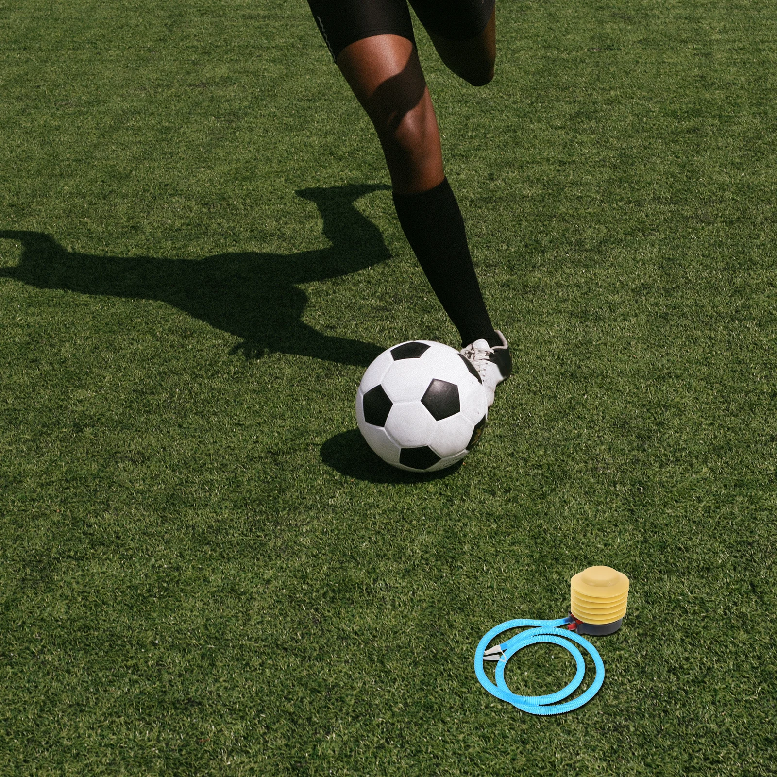 4 قطع مضخة قدم محمولة لسرير قابل للنفخ مرتبة هوائية قارب كرة بالون مضخة شديدة التحمل مقاومة للاهتراء