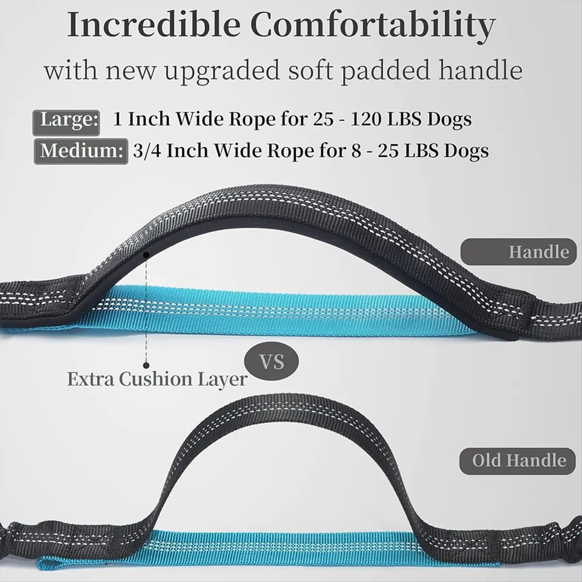 Welcome Deal-Hands Free Dog Leash with Zipper Pouch, Cushioned Handles, Strong Bungee - Perfect for Walking, Jogging, Running