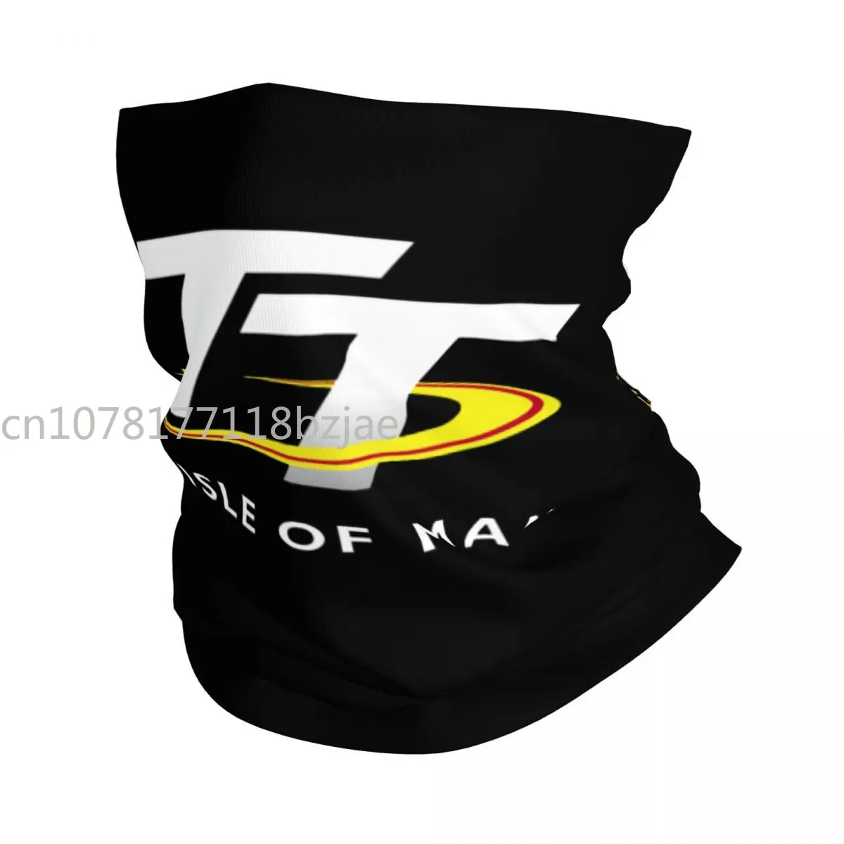 Isle Of Man Tt Racing Motorcycle Neck Gaiter Men Women Windproof Winter Bandana Scarf for Hiking