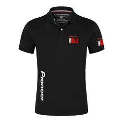 2024 New DJ Pioneer PRO Spring and Autumn Solid Color Men's Polo Shirts Comfortable Casual Short Sleeve Fashion Streetwear Tops