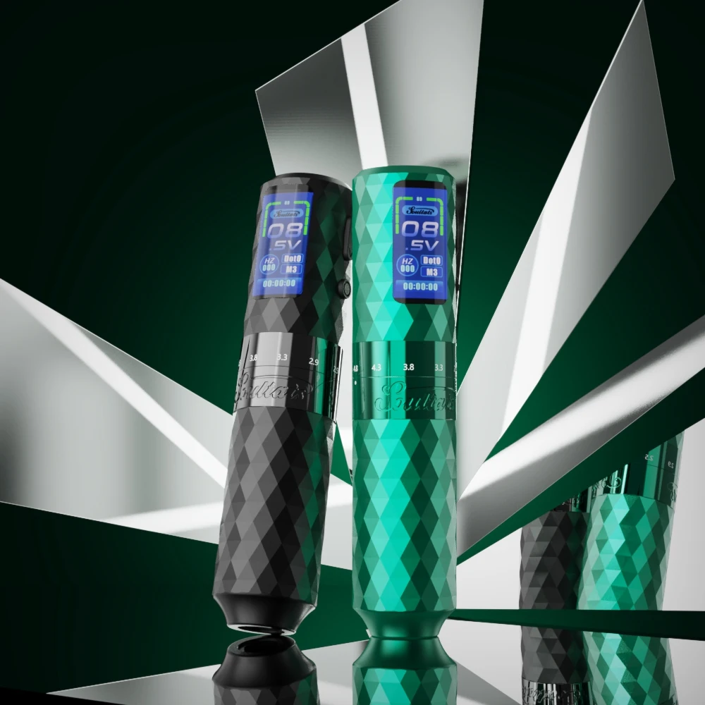 

Soultats Pro Wireless Tattoo Machine Battery Pen 6 Adjustable Strokes 2.5mm-4.8mm Tattoo Gun for Cartridge Tattoo Needles