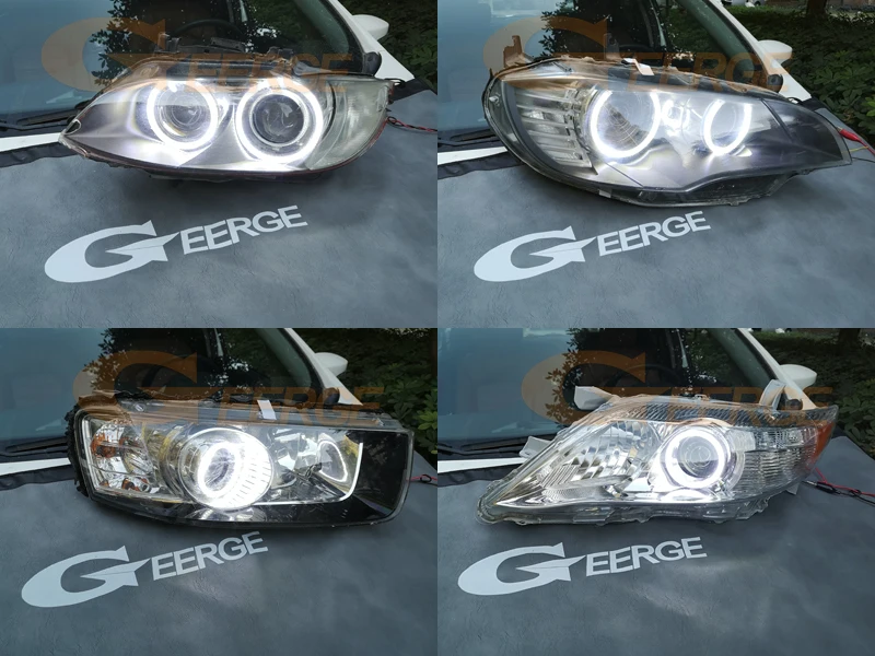 For Lexus IS II IS220 IS250 IS300 IS350 2005 2006 2007 2008 2009 2010 Ultra Bright Day Light SMD LED Angel Eyes Kit Halo Rings view 6