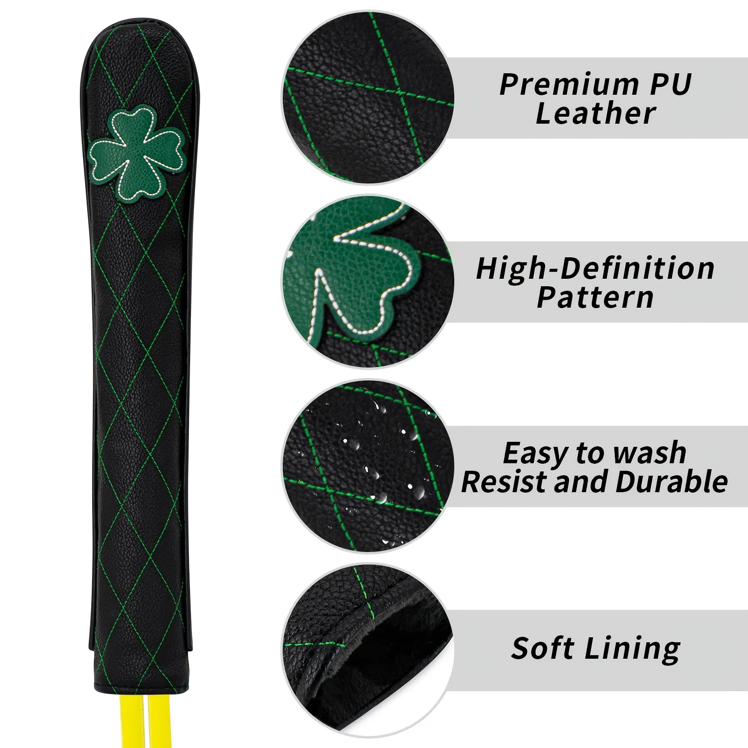 1pc Golf Alignment Stick Cover, PU Golf Direction Rod Protector, Golf Training Stick Headcover, Portable Golf Accessory Sleeve image 5