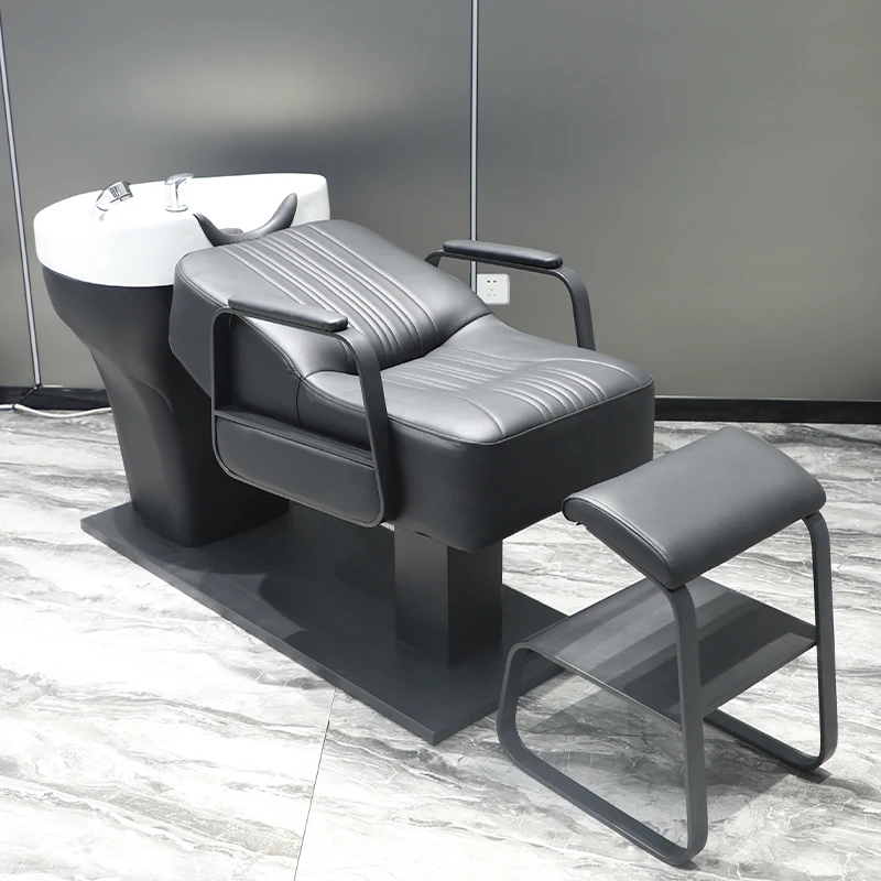 Head Spa Shampoo Chair Salon Professional Beauty Hair Washing Chair Cosmetic Shaving Fauteuil Coiffure Barber Furniture CY50XT