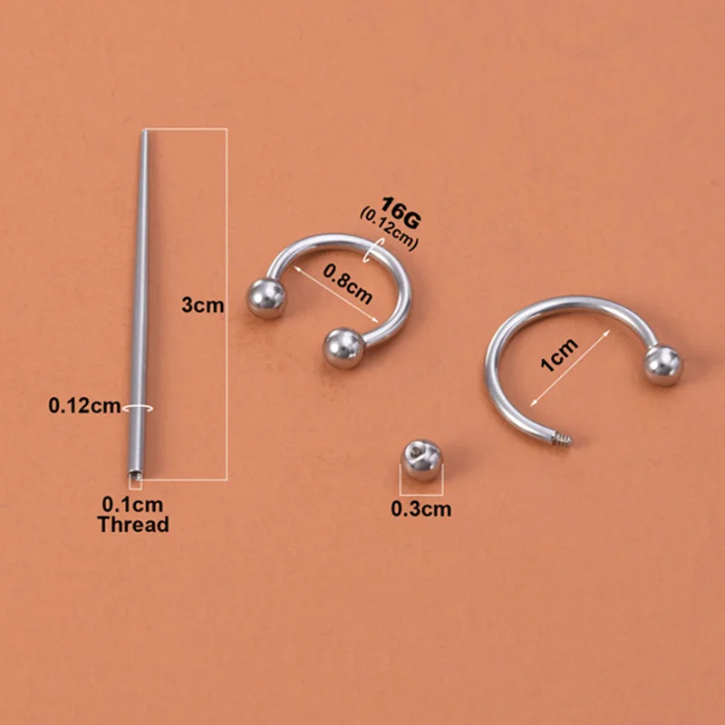 Chirurgenstahl-Körperpiercing-Werkzeug-Set, professionelle Nadeln, Klemmzange, Handschuhe, Zugstift, Werkzeug für Lippen, Nase, Nabelpiercing-Set, Schmuck – Detail 24