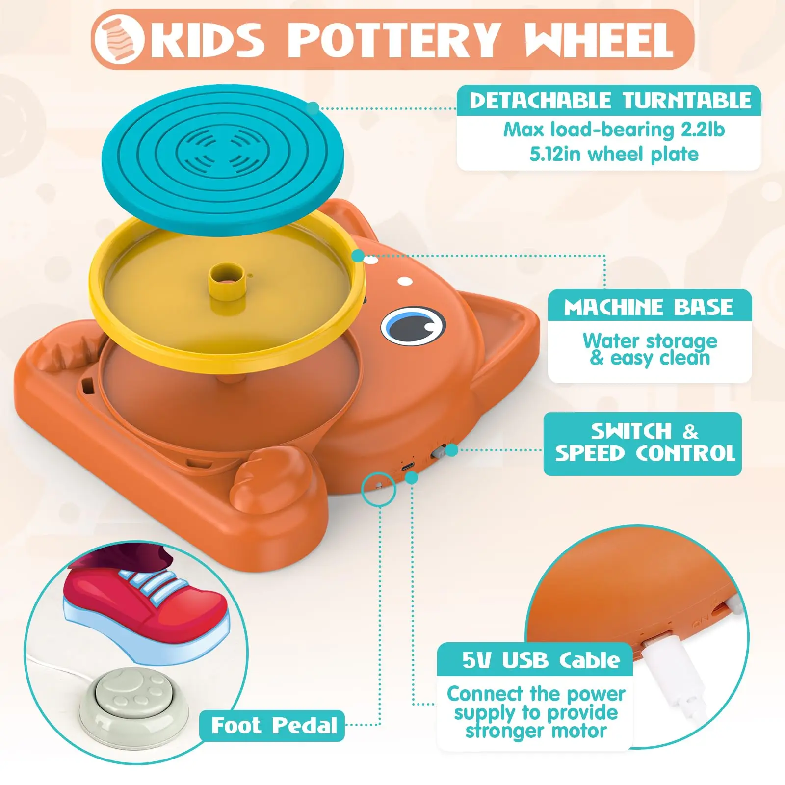 Leuke Slak Klei Machine Complete set aardewerk Schilderkunstbenodigdheden Knutselsets DIY-serie voor kinderen Prachtige speelgoedgeschenken