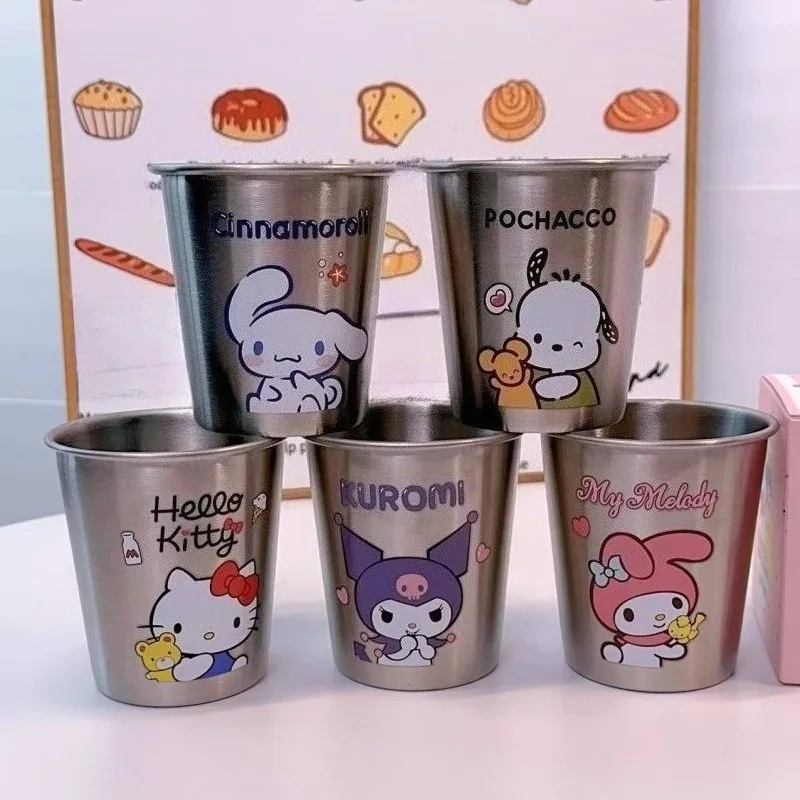 

Kawaii Hello Kitty Water Cup Cute Cartoon Drinking Water Cup Kitchen Desktop Accessories Women Supplies Student Gift Wholesale