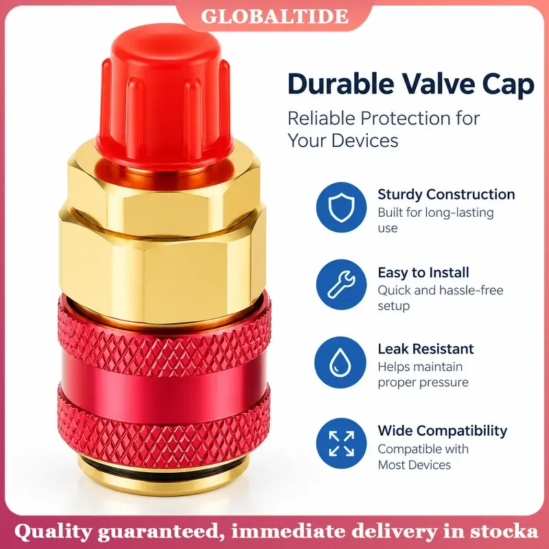 R134A Low High Auto Car Quick Coupler Connector Brass Adapters Car Air Conditioning Refrigerant Adjustable AC Manifold Gauge