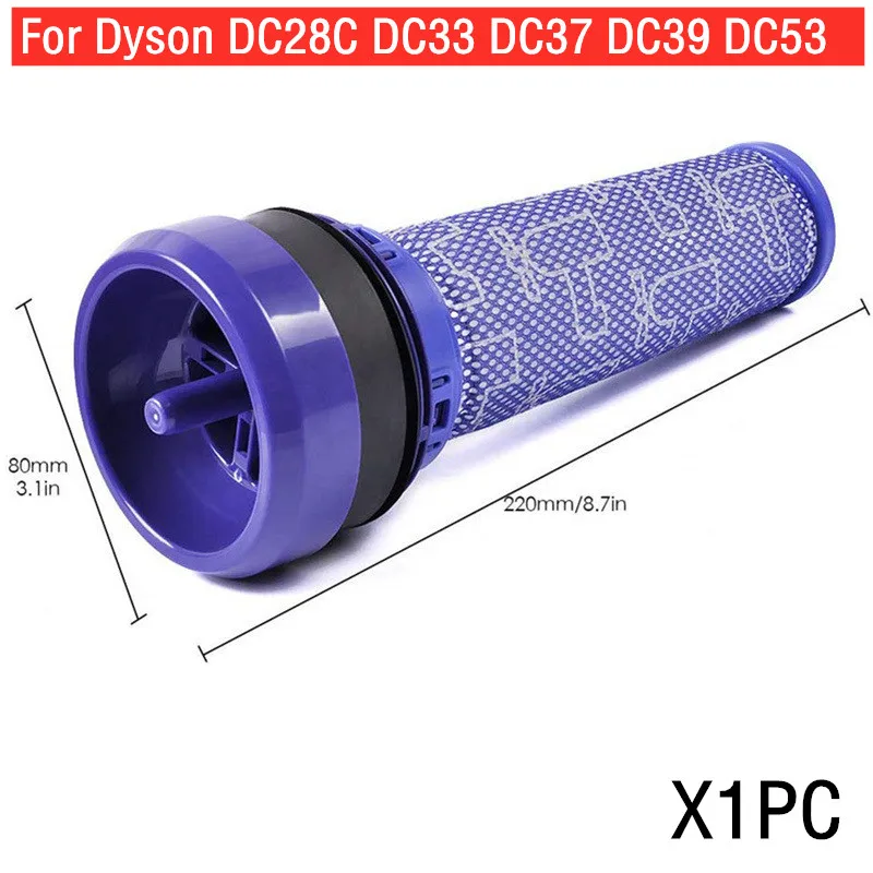 1PC Filter Core Fits For Dyson DC28C DC33 DC37 DC39 DC53 Vacuum Cleaner Purple Filter For Vacuum Cleaner Cleaning Parts