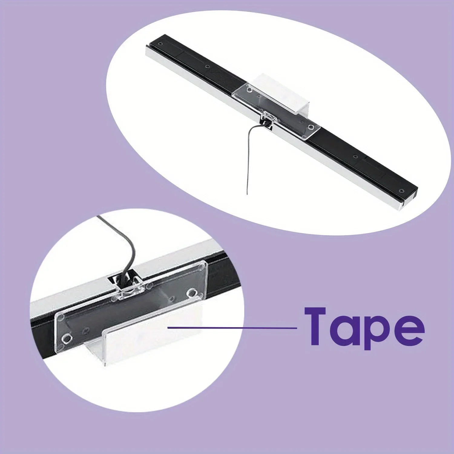 Barra de sensor de raios infravermelhos com fio USB de substituição para console de jogos Nintendo Wii