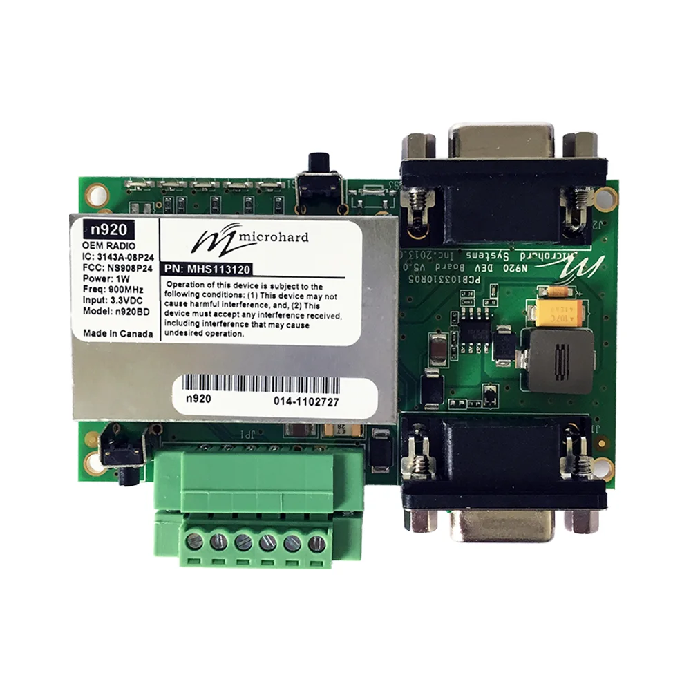 Microhard N920X2/N920BD Digital Transmission Baseboard for  Model: MHS105810