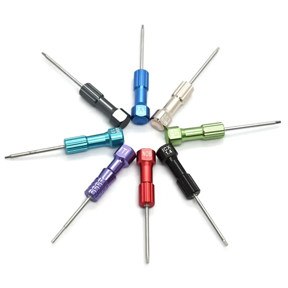 6.2cm Durable Screwdriver Multiple Color Stainless Steel Micro Screwdriver Implant DIY Dentist Instrument Dental Laboratory