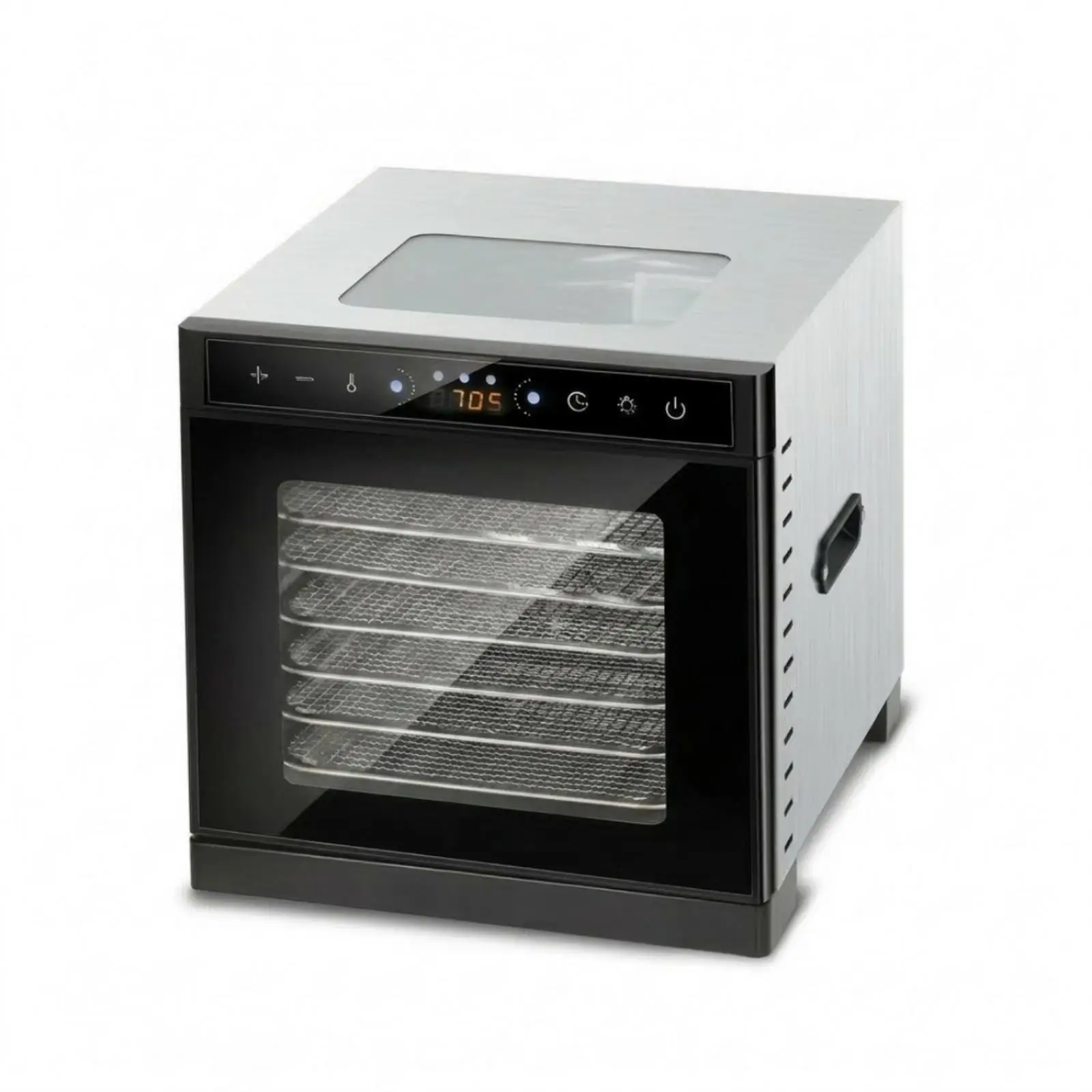 Stainless Steel Dehydrator 400W Compact Food Dehydrator Easy to Clean