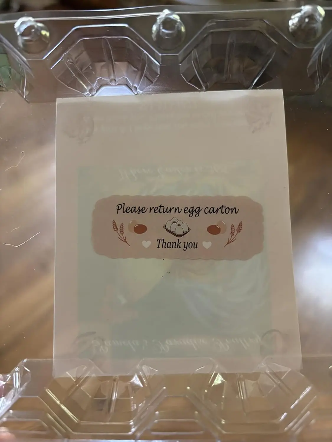 ملصقات كرتون البيض الطازج للمزرعة، 480 قطعة من ملصقات الرجوع - لاصق قابل للإزالة مقاس 1 × 2.65 بوصة لتغليف البيض وعلامات المزرعة