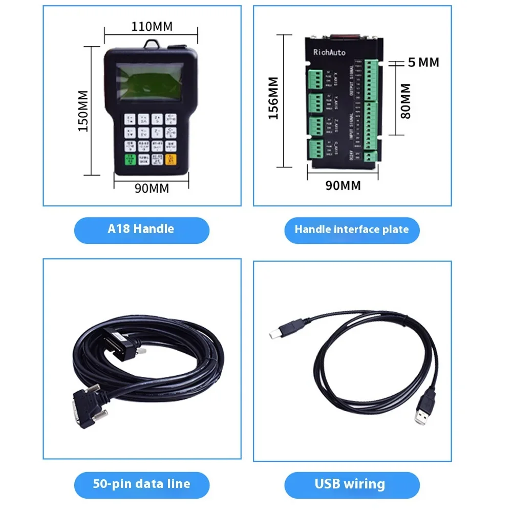Offline Handle Motion Control System Stepper Servo Stone Engraving Machine Accessories Cyclmotion DSP handle -A18E